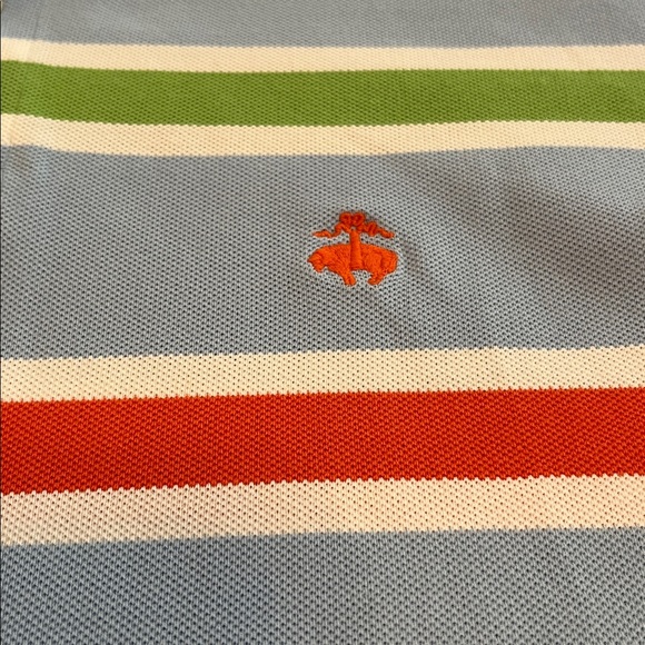 Brooks Brothers Striped Polo Shirt with Multicolor Stripes size M - Picture 2 of 6